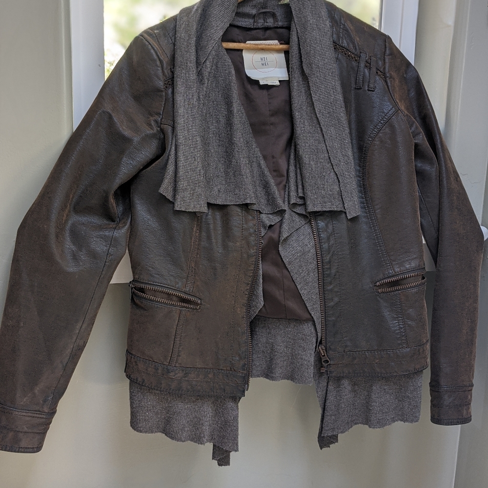 Hei Hei fringed femme bomber style jacket
